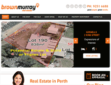 Tablet Screenshot of brownmurray.com.au